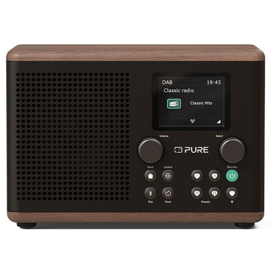 Pure Classic H4 DAB+/FM Radio - Coffee Black