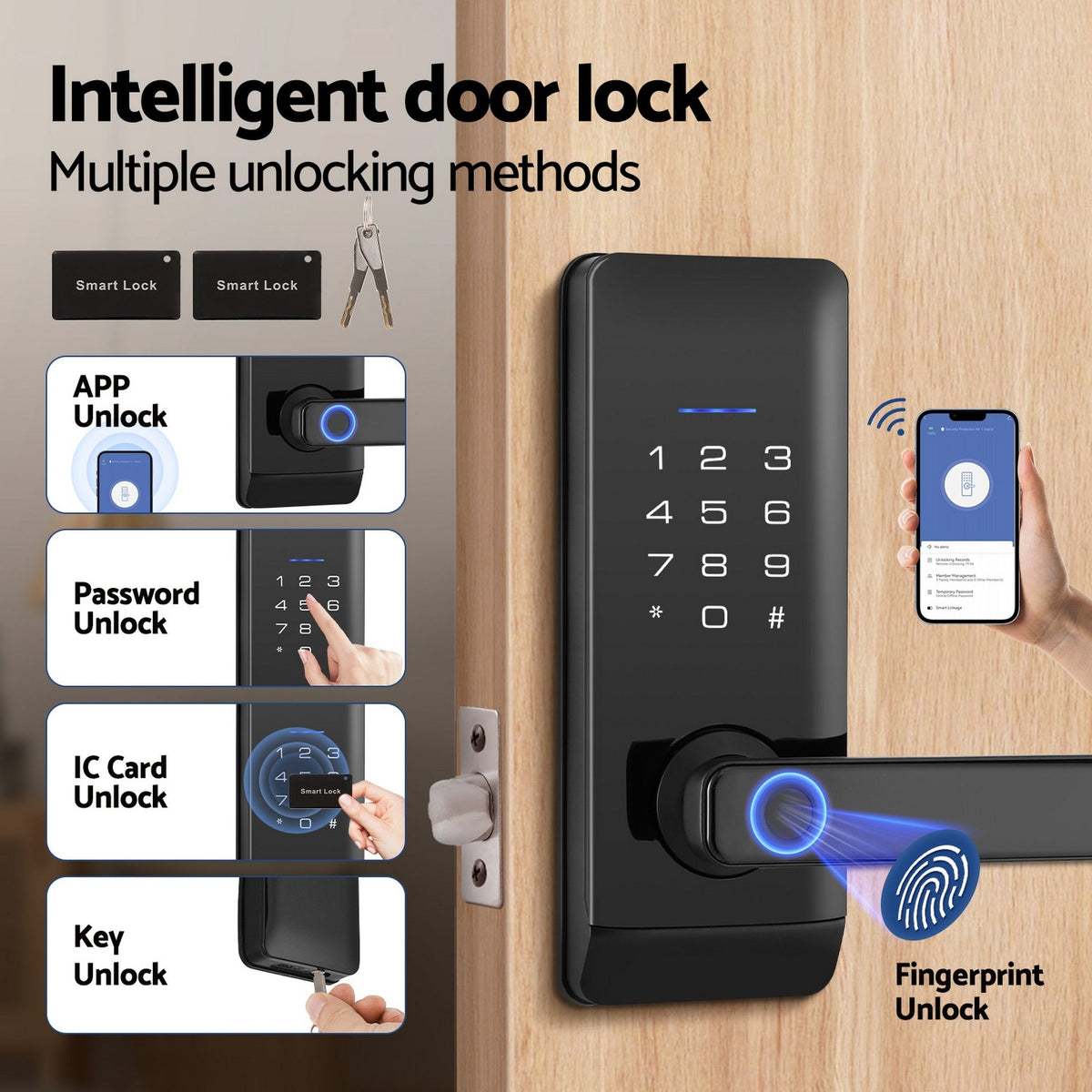 UL-tech Fingerprint Door Lock Smart Home System