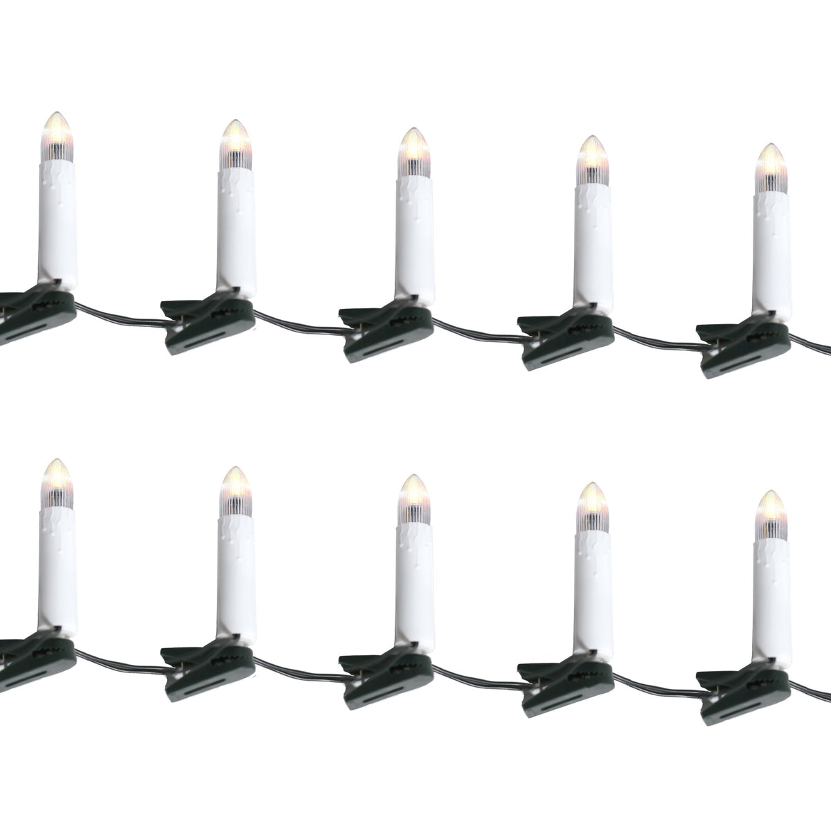 Lexi Lighting Set of 10 LED Candle String Christmas Lights
