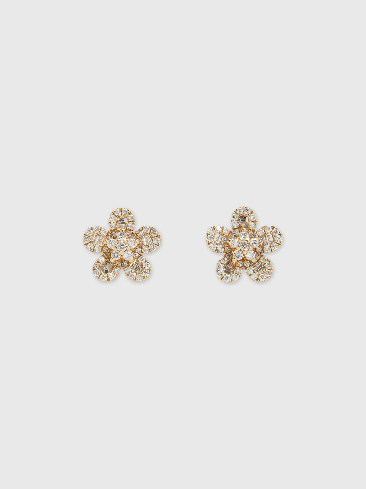 Francie B. Diamond Flower Earrings