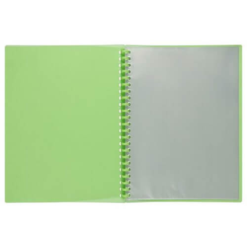Marbig Refillable Display Book A4 (Translucent) - Lime
