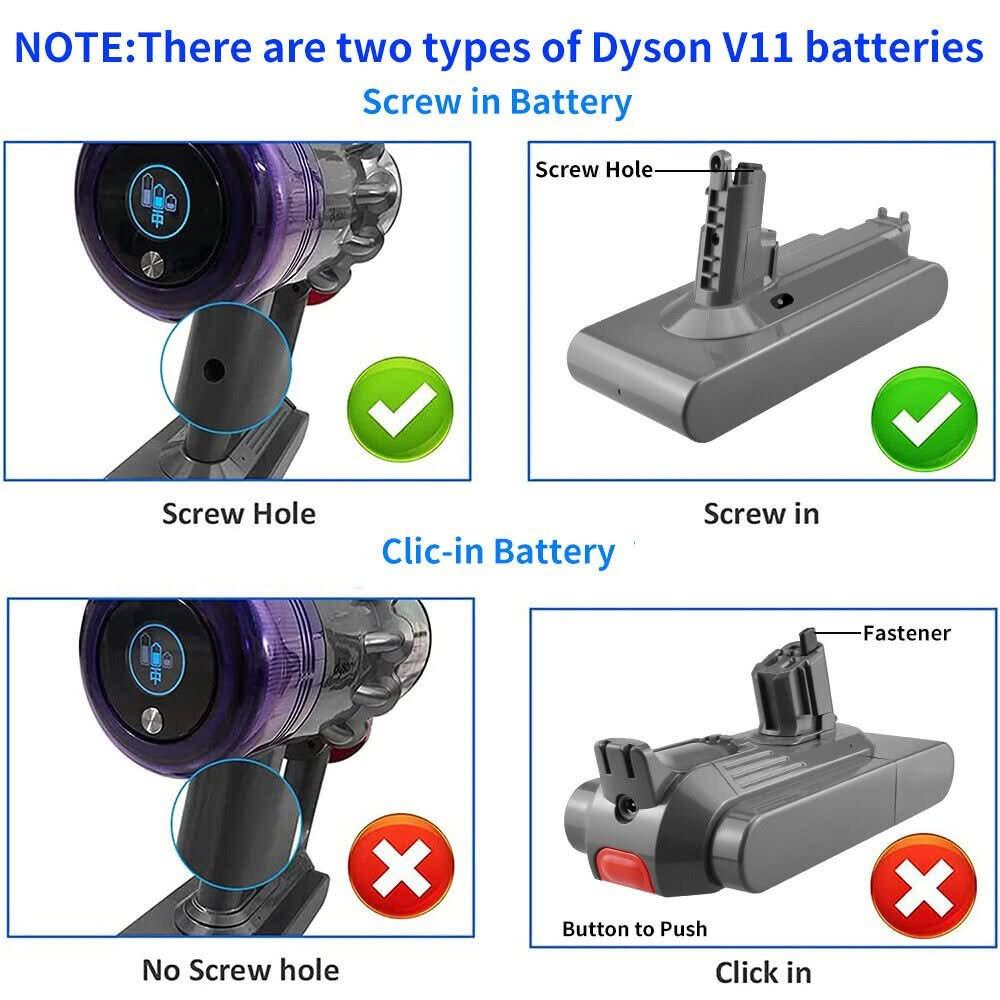 Tavice Vacuum Cleaner Battery Compatible with Dyson V11 (Screw Type)