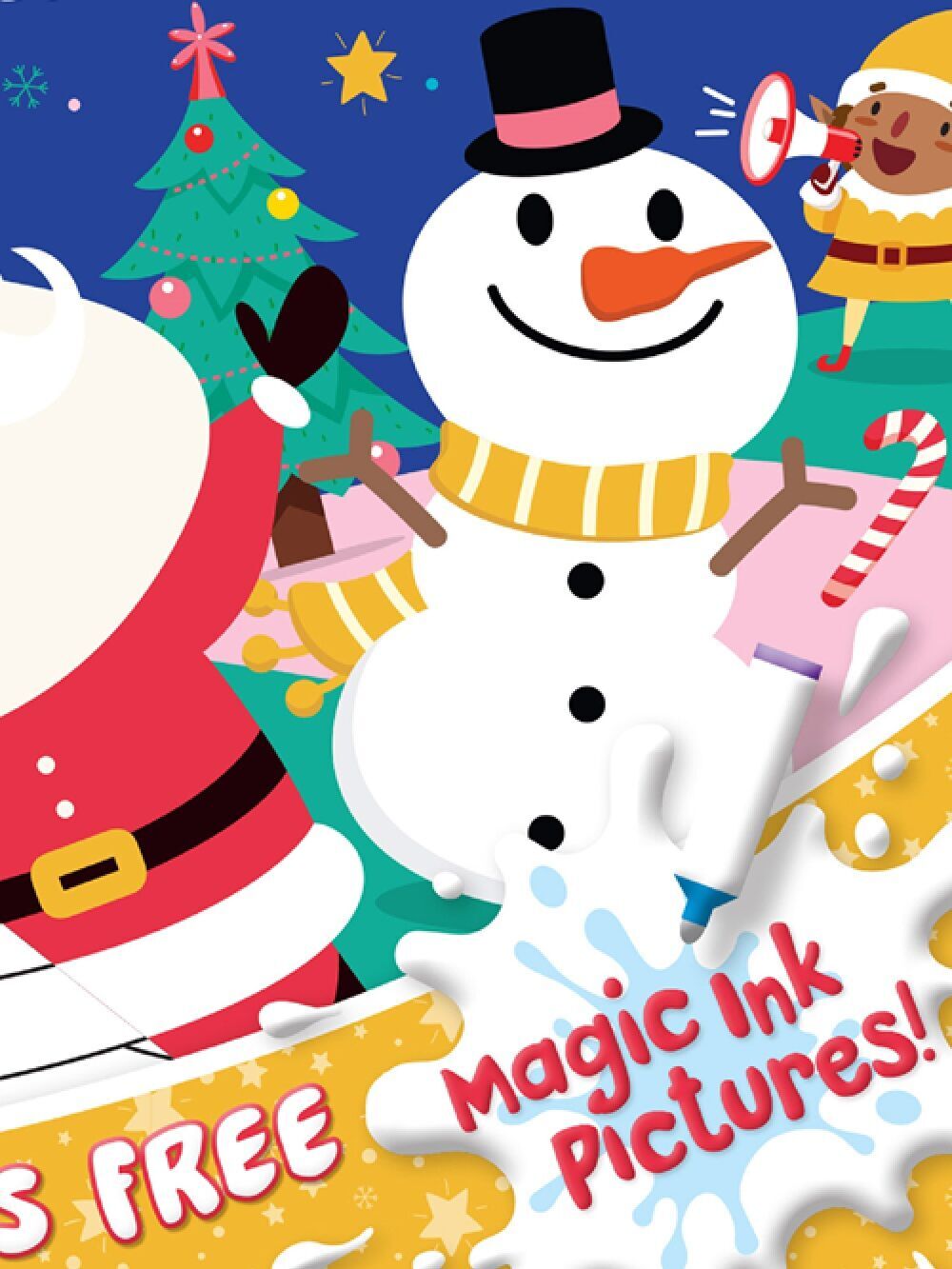 INKredibles Mess-Free Happy Christmas Magic Ink Colouring Book & MarkerVarious