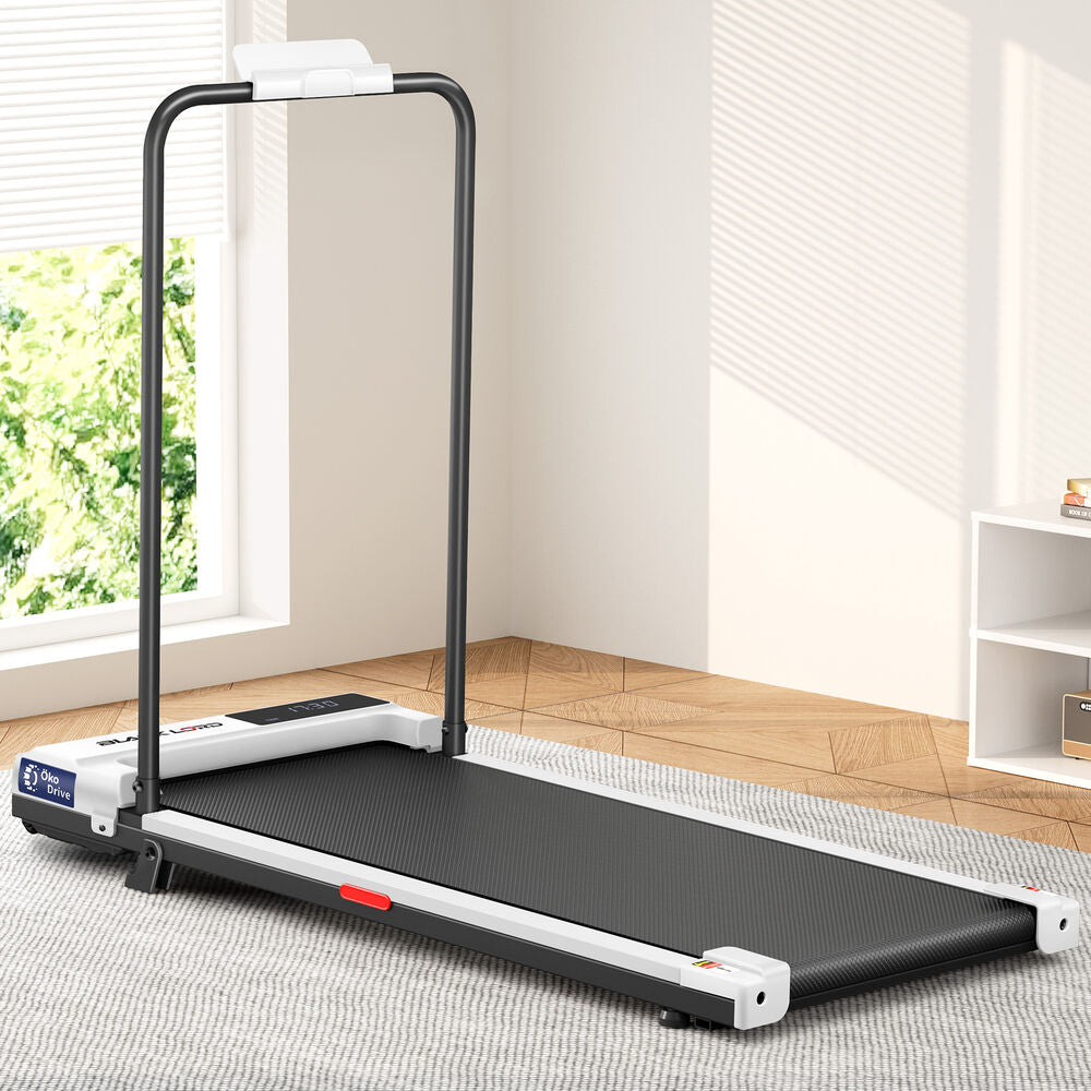 BLACK LORD Treadmill Walking Pad Electric Incline Under Desk (White)