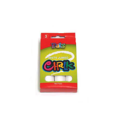 Dats Non-toxic Jumbo Chalk (3pk) - Coloured