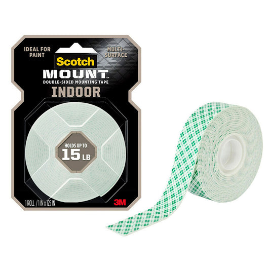 3m Company Scotch Double-Sided Indoor Mounting Tape (White)