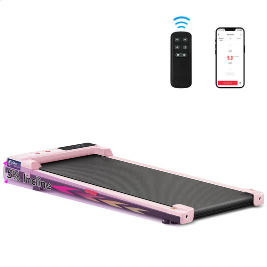 BLACK LORD Walking Pad Treadmill Electric Incline Under Desk  (Pink)