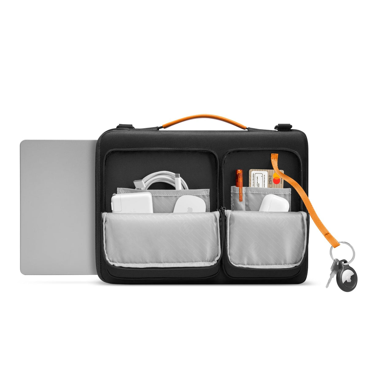 tomtoc Defender 14" A42 Laptop Shoulder Bag (Black)