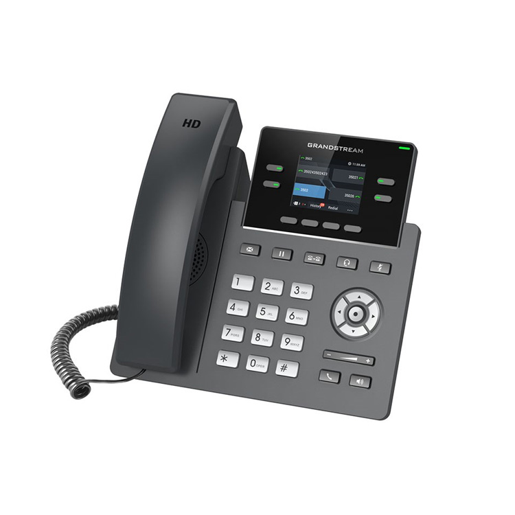 Grandstream GRP2612P 4-Line IP Phone 2 SIP Accounts Dual Color LCD