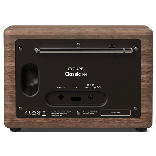 Pure Classic H4 DAB+/FM Radio - Coffee Black