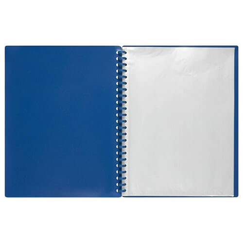 Marbig Refillable Display Book 20 pocket (A4) - Blue