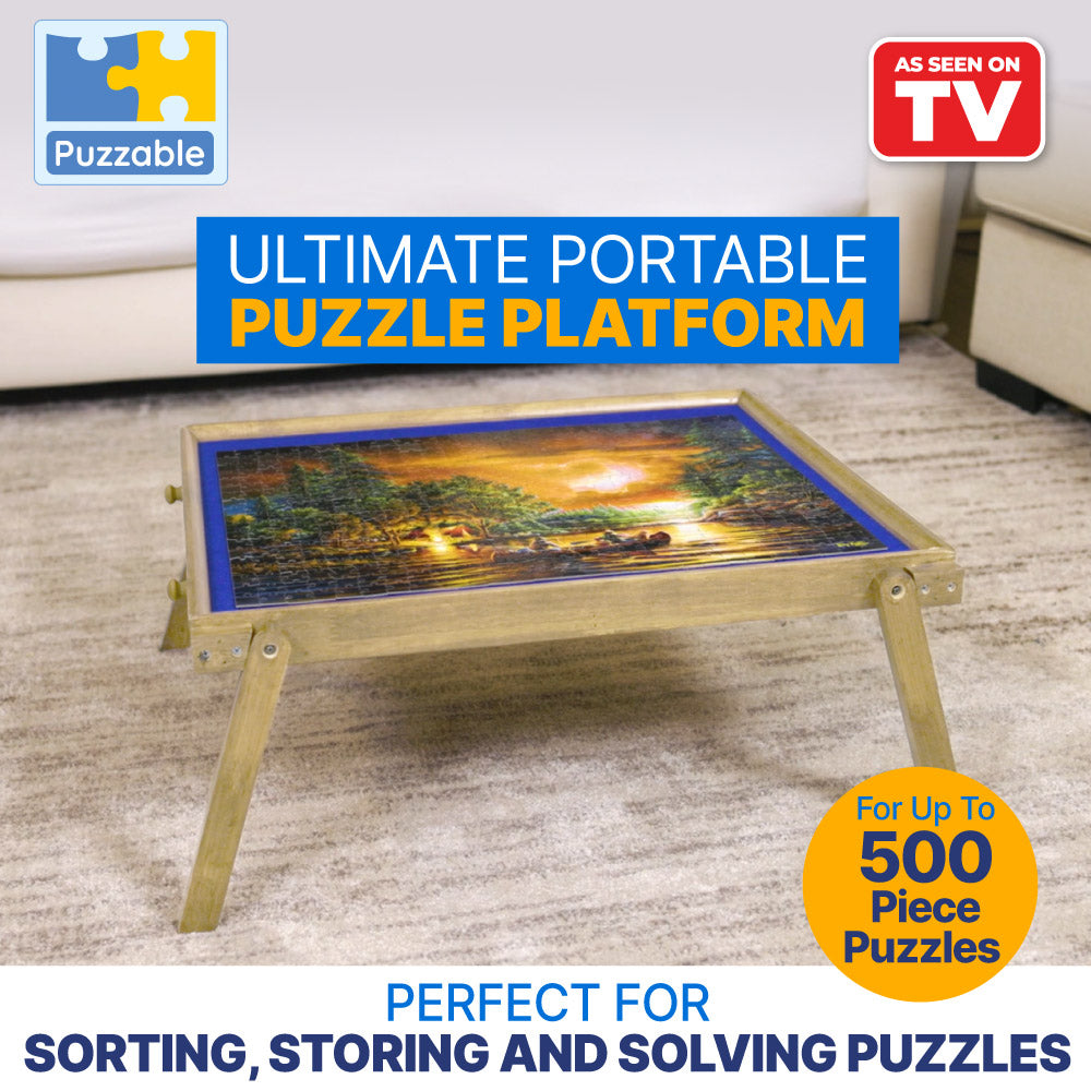 Puzzable Smart, 500 Piece Portable Puzzle Platform, Storage and Organiser