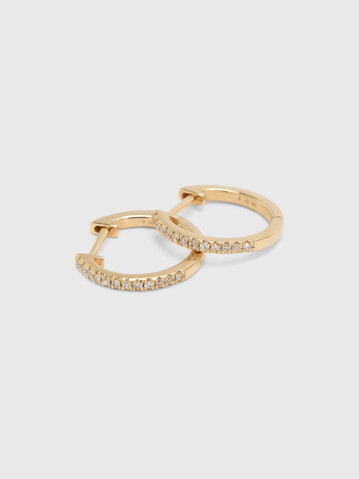 Francie B. Diamond Mini Everyday Hoop Earrings