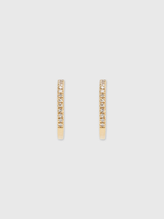 Francie B. Diamond Mini Everyday Hoop Earrings